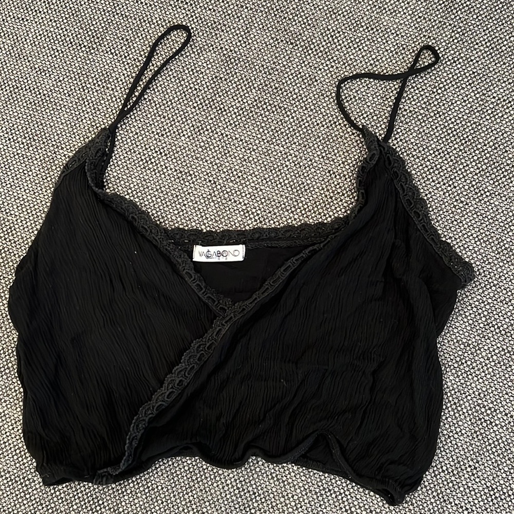 Vagabond black cropped shirt